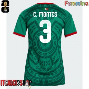 Messico Cesar Montes #3 Prima Maglia Femmina Mondiali 2026 Manica Corta
